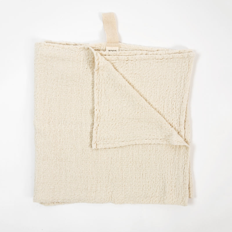 Big Linen Towel - Textured White