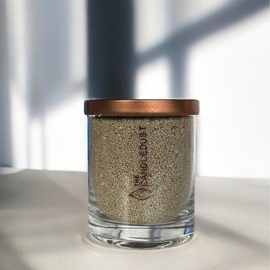 Unscented Powder Candle in Glass - Olive Green 160g