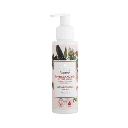 Intimate Wash Gel with Chamomile, Aloe, and AHA, pH 4.5